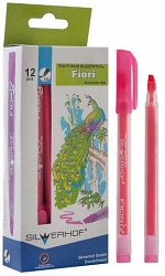 Текстмаркер SILWERHOFF "Fiori", 1-3мм, розовый 108003-20 (12)