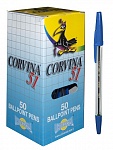 Ручка шариковая CORVINA 51 синяя, прозр.корп. (50)