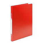 Папка с мет.пружин.скоросш. inФОРМАТ  А4 красный пластик 500 мкм карман NC4455R (16)