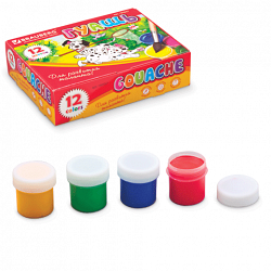 Гуашь 12цв. BRAUBERG 240мл., 190557 (18)